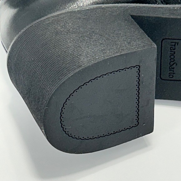 Franco Sarto Size 7.5 Black Over the Knee Boots Platform Square Toe Kelly NEW - Picture 10 of 12